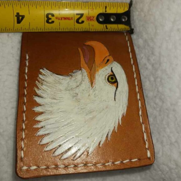 Carved Eagle Wallet - Hand Crafted - Picture 7 of 8